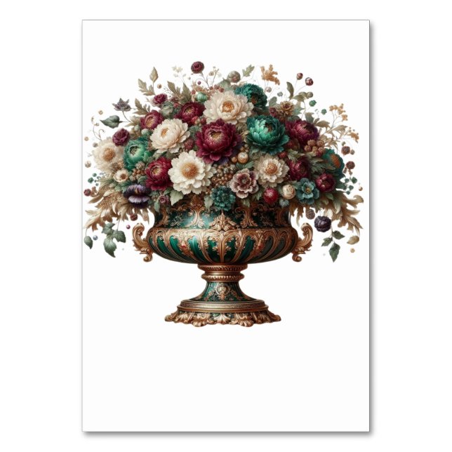 Numeração De Mesa Vaso Floral da Baviera Vitoriana (Frente)