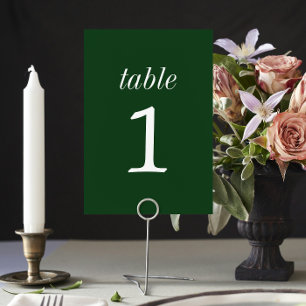 Numeração De Mesa Verdadeira Simplicidade 2 Evergreen WedTable Numbe