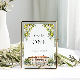 Numeração De Mesa Villas-Limões e Azeitonas