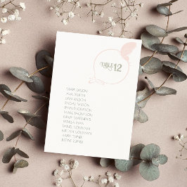 Numeração De Mesa Vintage Art Nouveau Borboleta Blush Pink Casamento