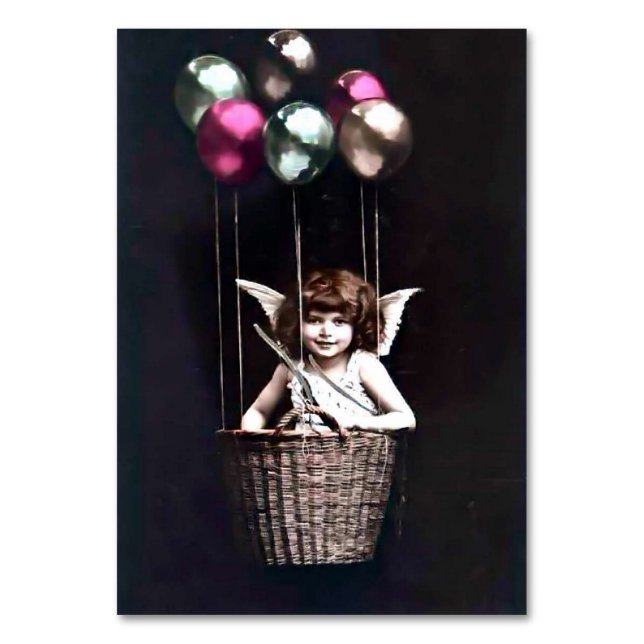 Numeração De Mesa Vintage Cupid (Frente)