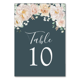 Numeração De Mesa Vintage Floral Wedding Table Number Cards