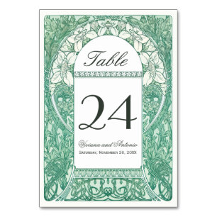 Numeração De Mesa Vintage Floral Wedding Table Number V (v.4)