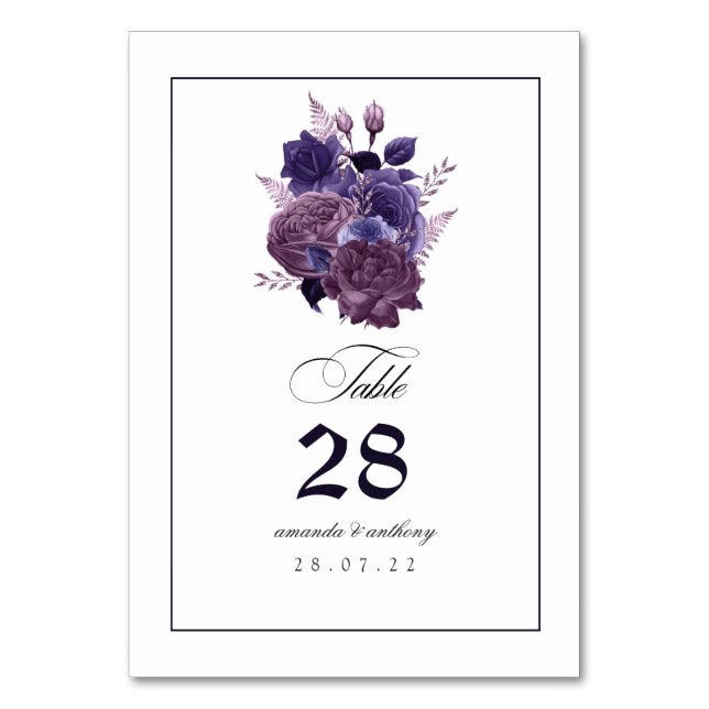 Numeração De Mesa Vintage Gothic (Frente)