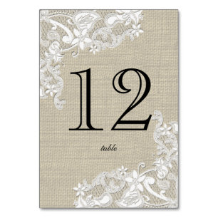 Numeração De Mesa Vintage Lacey Floral Design