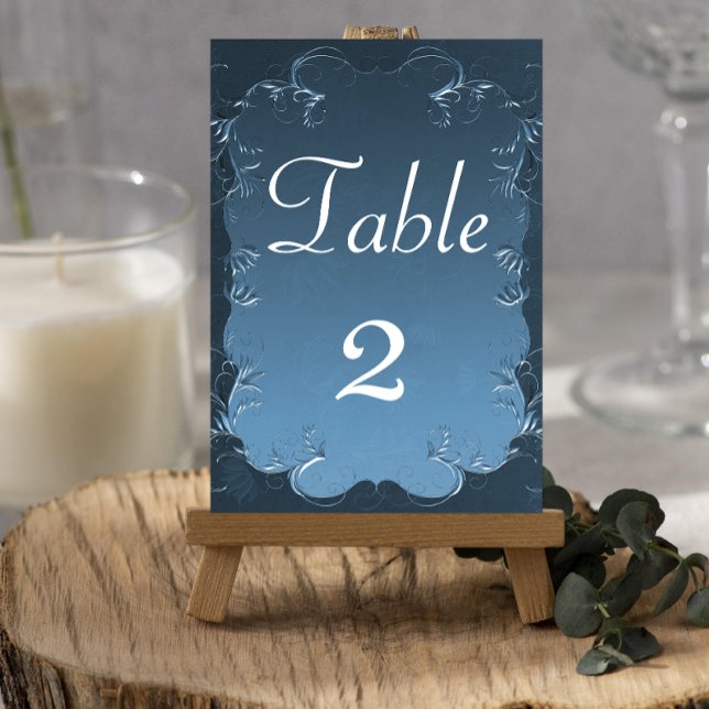 Numeração De Mesa Vintage Paraminho Teal Wedding (Criador carregado)