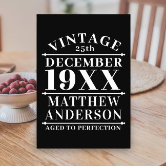 Numeração De Mesa Vintage personalizada envelhecida em perfeição