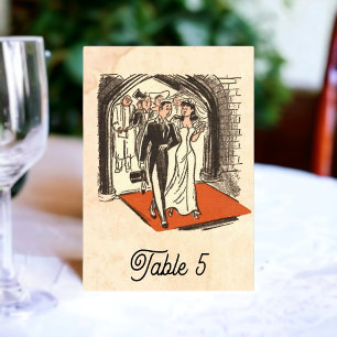 Numeração De Mesa Vintage Retro Elegante Casamento Russo Do Livro Qu