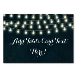 Numeração De Mesa Vintage Rustic String Luzes Nome de Casamento Loca