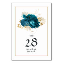 Vintage Turquoise e Dourada Shabby Wedding