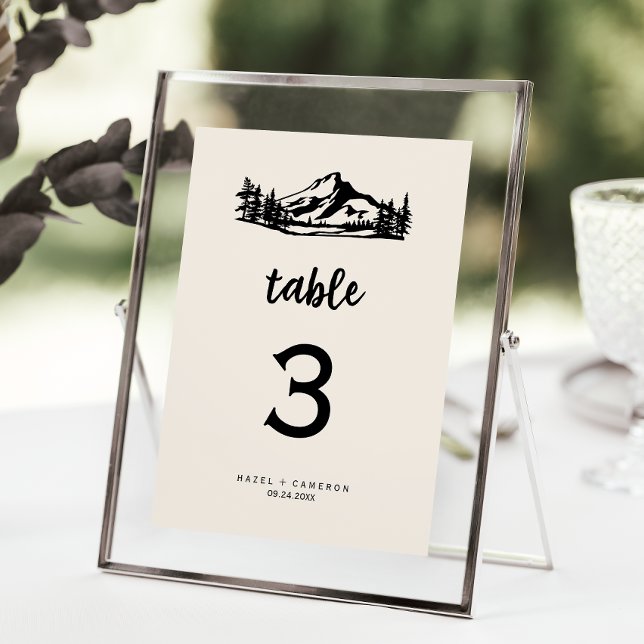 Numeração De Mesa Vintage Wilderness Table Number (Criador carregado)