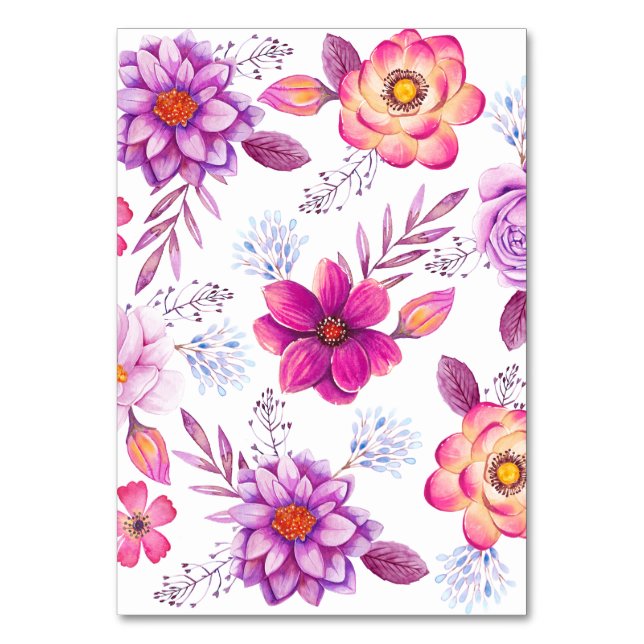 Numeração De Mesa Violet rosa (Frente)