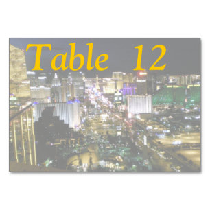 Numeração De Mesa Vista aérea de Las Vegas Boulevard