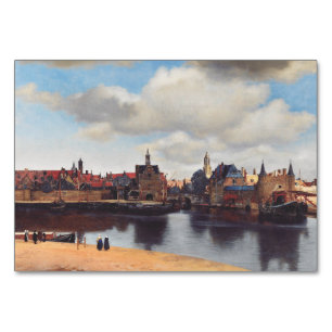 Numeração De Mesa Vista de Delft por Johannes Vermeer