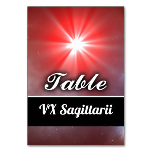 Numeração De Mesa VX Sagittarii