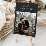 Numeração De Mesa Wedding Travel Destination Photo & Name<br><div class="desc">Add a special finishing touch to your wedding reception tables with these custom photo table number cards. Name each table after a memorable travel destination and add a photo and the destination name to these unique card holders. Your photo is aligned at the bottom, with the location name and your...</div>