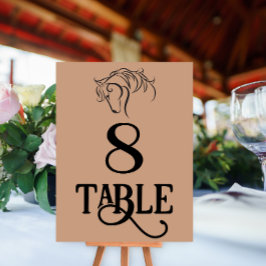 Numeração De Mesa Western Wedding