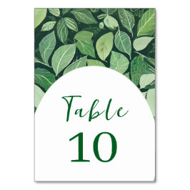 Numeração De Mesa Whimsical Green Deixa Casamento