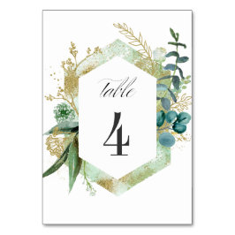 Numeração De Mesa Wild Meadow | Casamento Botânico Verde