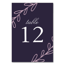 Numeração De Mesa Wildflower Wedding