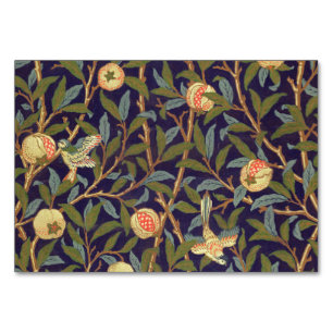 Numeração De Mesa William Morris Bird E Pomegranate Vintage Art