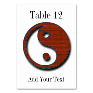 Numeração De Mesa Yin Yang por Shirley Taylor