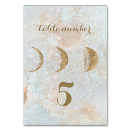 Numeração De Mesa Zodiac Lua Azul Azul Celestial Número de Tabela Do