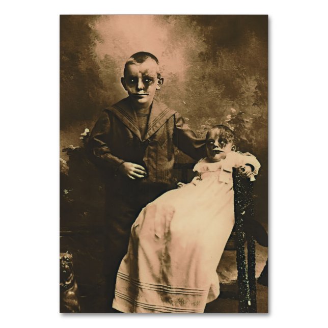 Numeração De Mesa Zombie Siblings (Frente)