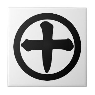 Numeral dez do Kanji no círculo