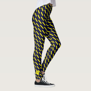 Número 1 Linhas Amarelas Escolha Suas Leggings de 