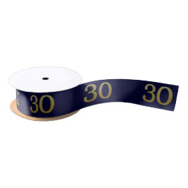 Número 30 Faixa de Opções de Satin