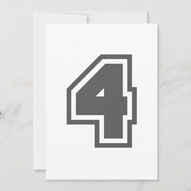 Número 4 (Frente)
