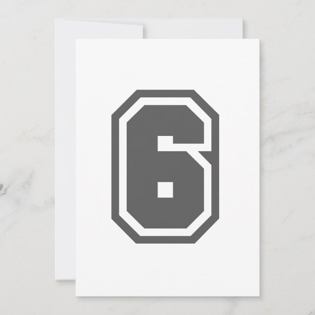 Número 6 (Frente)
