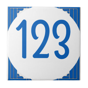 Número Azul para números de casa