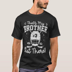 Número da Camisa 3 Hockey Esse é Meu Irmão Lá Fora
