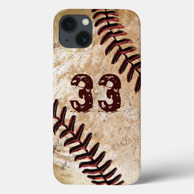 Número da Camisa Capas de iPhone 6 de Beisebol Vin (Verso)
