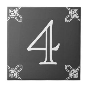 Número da Casa - Branco Espanhol na Azulejo da Cin