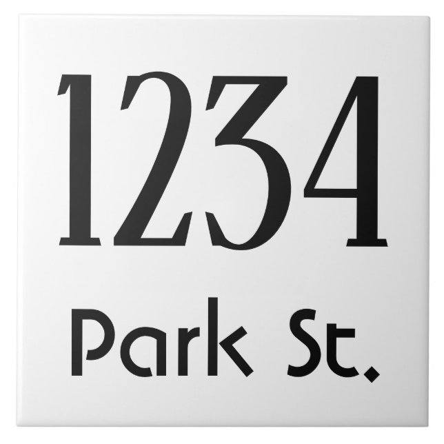 Número da Casa com a Rua (Frente)