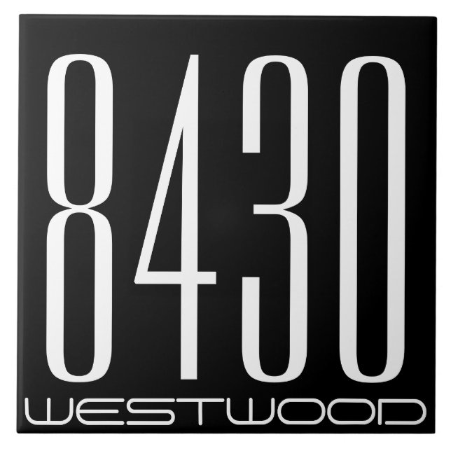 Número da casa com rua (Frente)