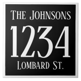 Número da casa com rua & nome