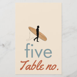 número da mesa de casamento com animais do oceano