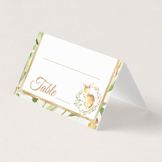 Número da Tabela de Aniversário do Chá de fraldas  (Frente)