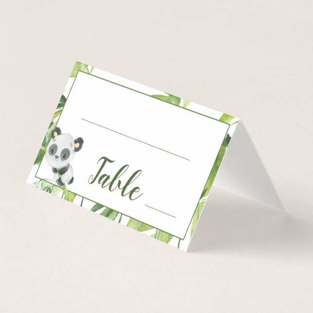 Número da Tabela de Aniversário do Chá de fraldas  (Frente)