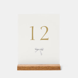 Número da Tabela de Casamento de Fita Branca de Te