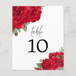 Número da Tabela de Casamento de Script do Rosa ve