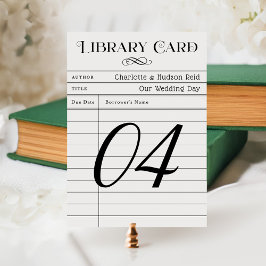 Número da Tabela de Casamento do Livro da Bibliote