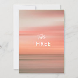 Número da Tabela de Casamento Rosa Rosa Espelho Mo