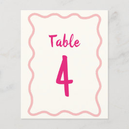 Número da Tabela de Chás de panela de Onda Negrito