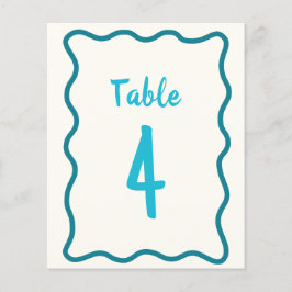 Número da Tabela de Chás de panela de Onda Negrito