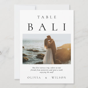 Número da Tabela de Fotos de Casamento Floral Roxo